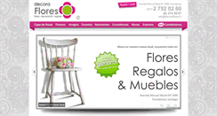 Desktop Screenshot of decoraflores.cl